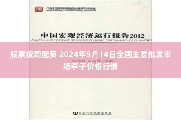 股票按周配资 2024年9月14日全国主要批发市场李子价格行情