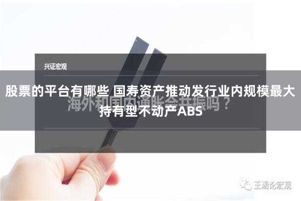 股票的平台有哪些 国寿资产推动发行业内规模最大持有型不动产ABS