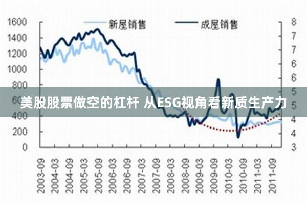 美股股票做空的杠杆 从ESG视角看新质生产力