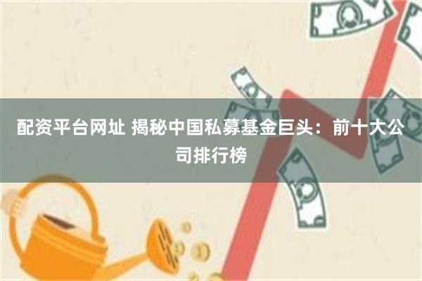 配资平台网址 揭秘中国私募基金巨头：前十大公司排行榜