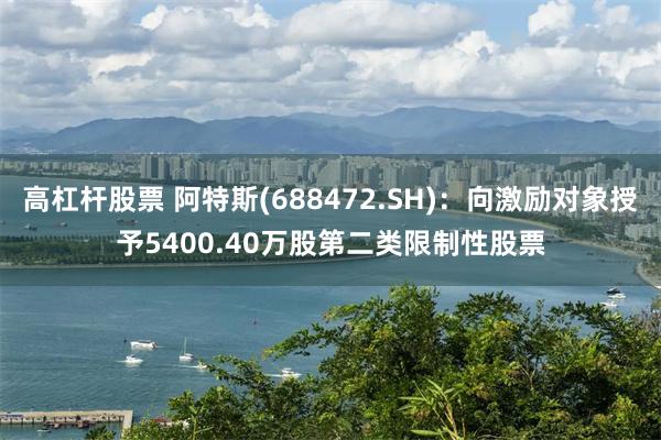 高杠杆股票 阿特斯(688472.SH)：向激励对象授予5400.40万股第二类限制性股票