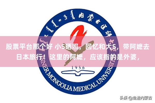 股票平台那个好 小S晒照，回忆和大S，带阿嬷去日本旅行！这里的阿嬷，应该指的是外婆，